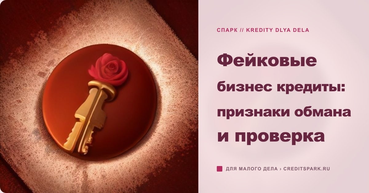 Иллюстрация к статье «Фейковые бизнес кредиты: признаки обмана и проверка»