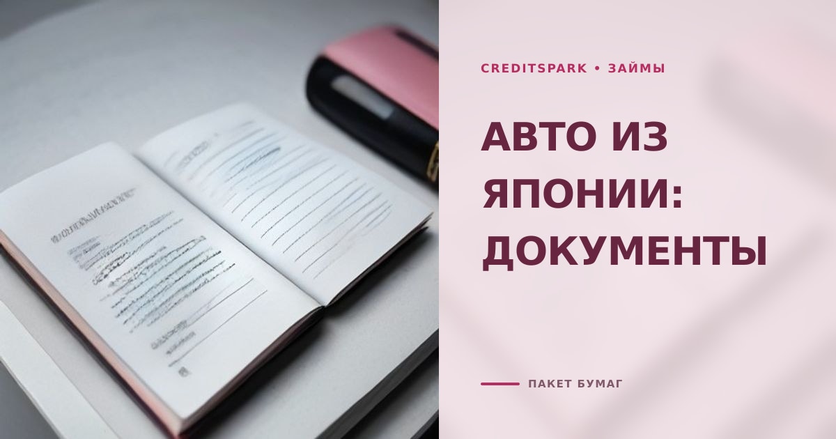 Иллюстрация к статье «Автокредит на авто из Японии: какие документы нужны для одобрения»