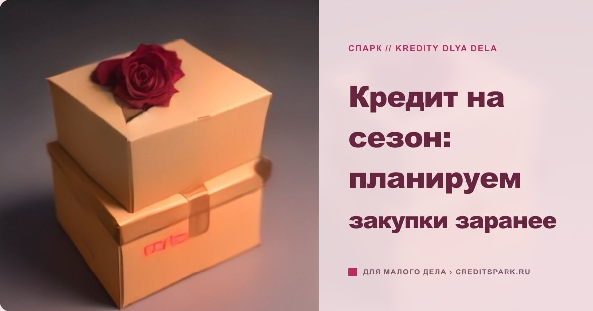 Иллюстрация к статье «Кредит на сезон: планируем закупки заранее»