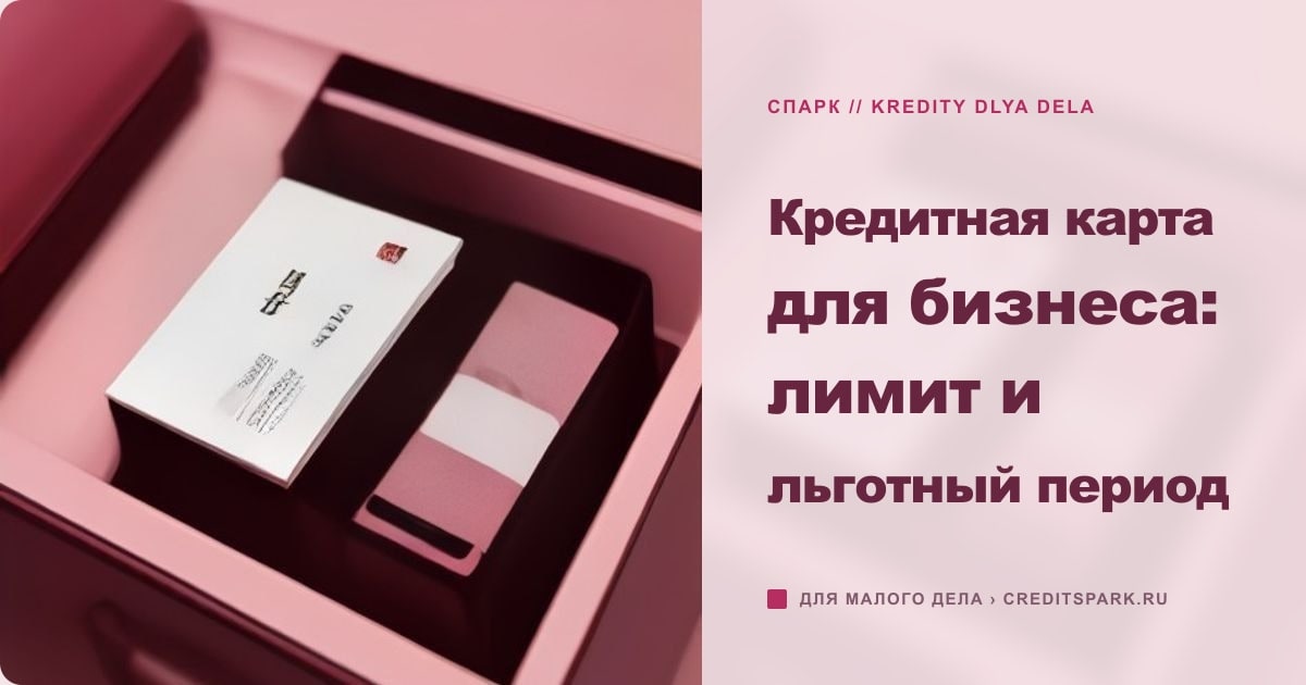 Иллюстрация к статье «Кредитная карта для бизнеса: лимит и льготный период»