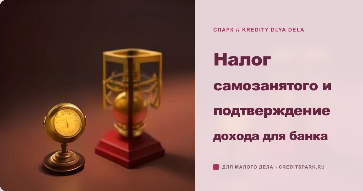 Иллюстрация к статье «Налог самозанятого и подтверждение дохода для банка»