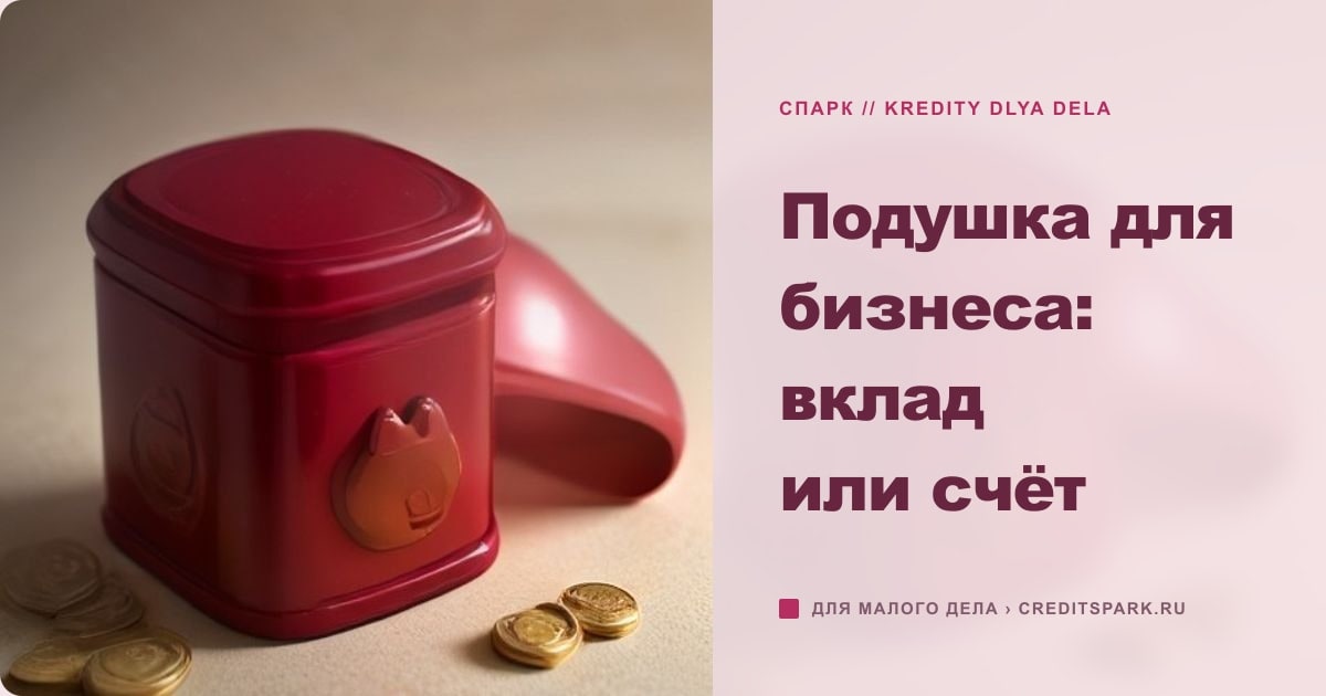 Иллюстрация к статье «Подушка для бизнеса: вклад или счёт»