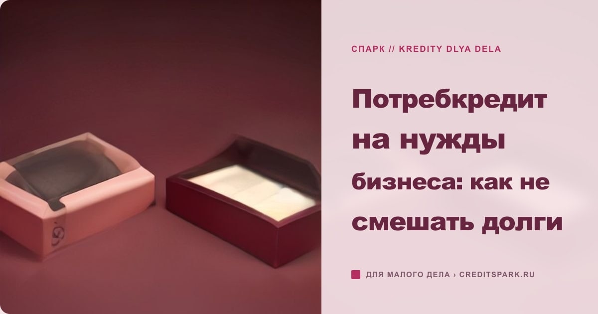 Иллюстрация к статье «Потребкредит на нужды бизнеса: как не смешать долги»